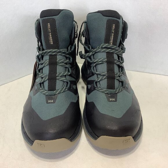 NWT Men\'s Helly Hansen Traverse HT Waterproof Hiking Boots Size 7.5 Green/Gray main image 12